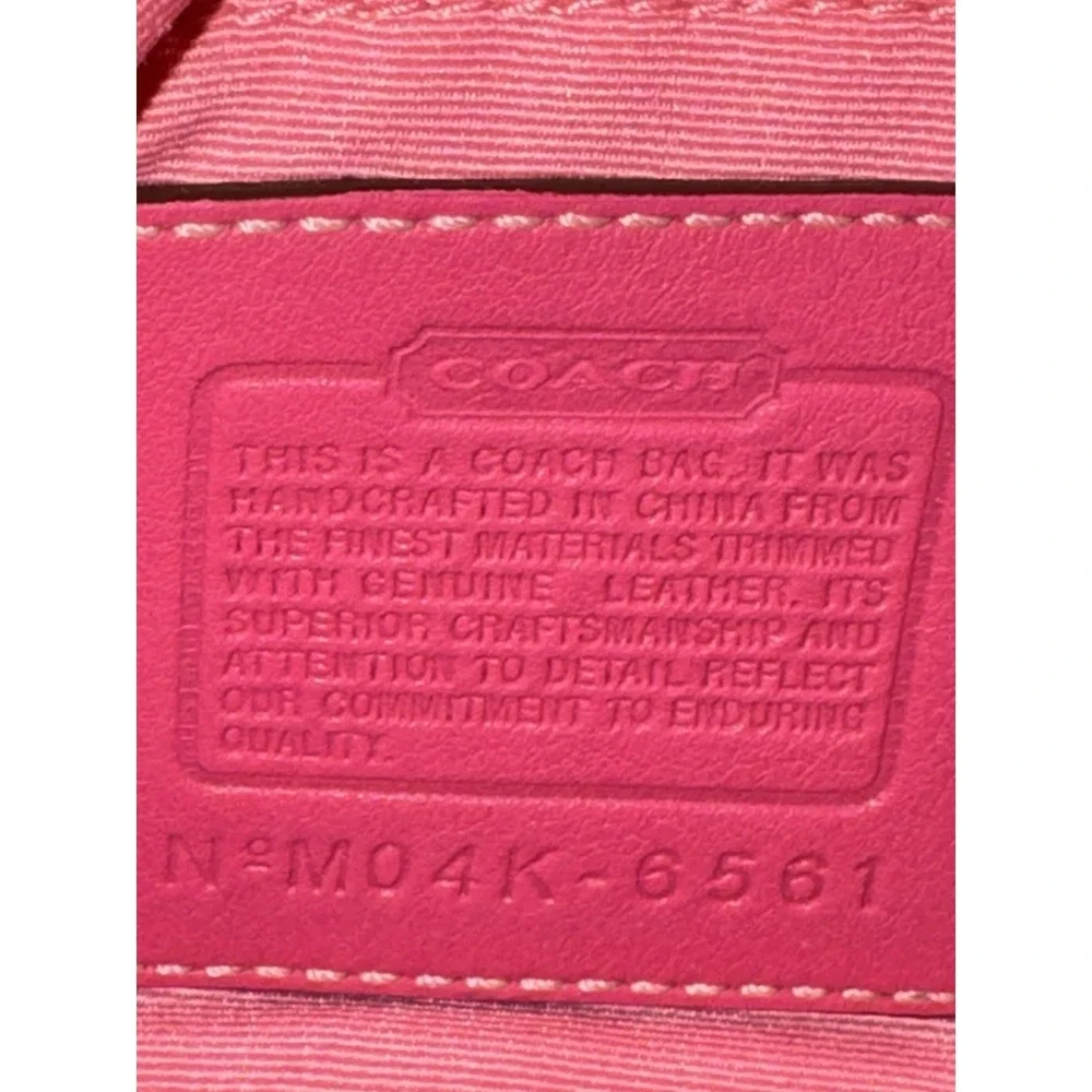 Coach 6561 Pink Optic Signature Mini Hobo Shoulder Bag NWOT Y2K Canvas